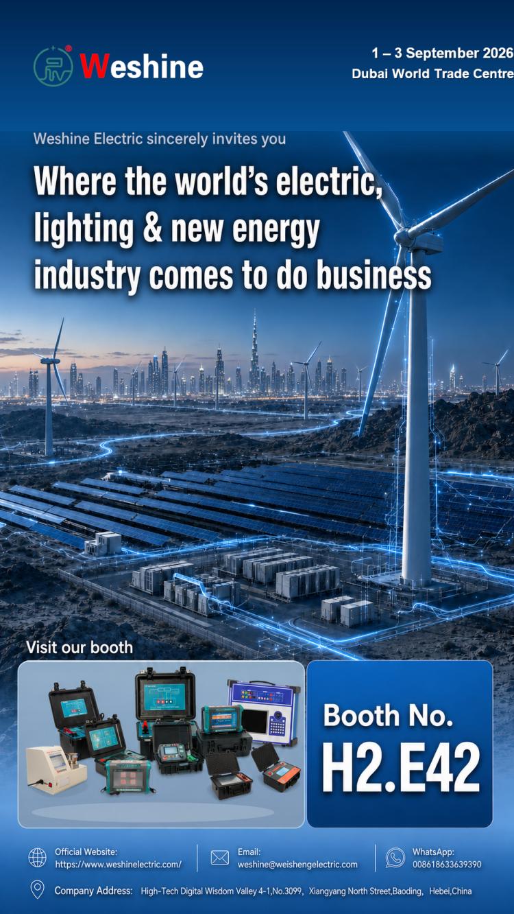 Weshine Electric Kanggo Pameran Ing Energi Timur Tengah 2026 Ing Dubai